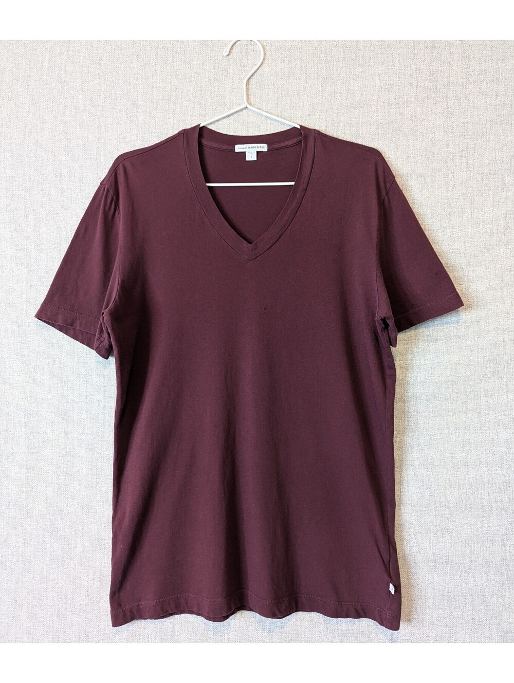 James Perse short sleeve V neck 100% cotton tee